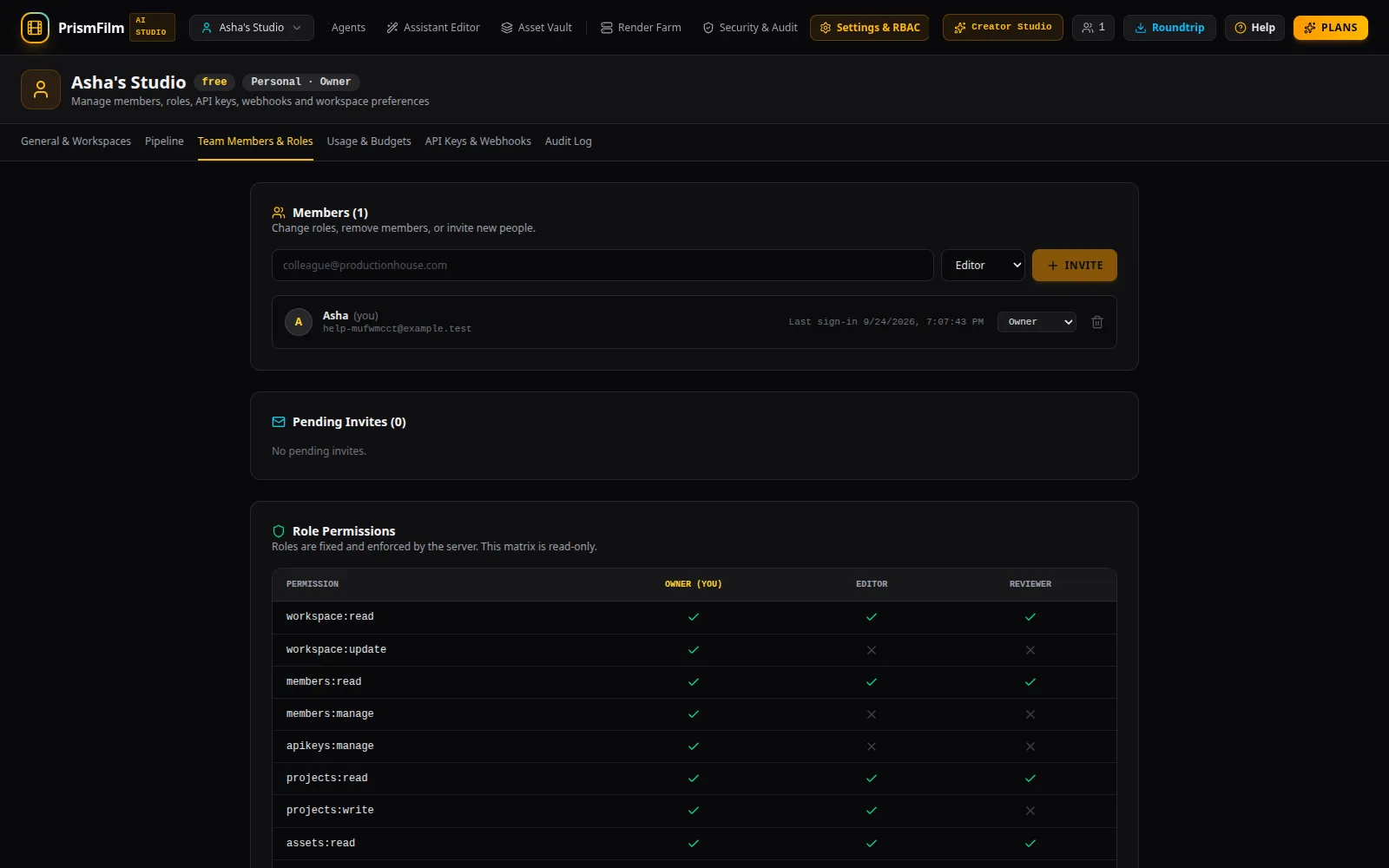 Team Members & Roles