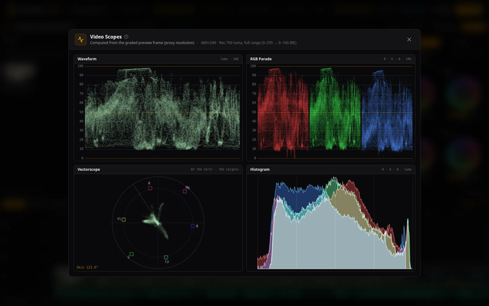Video scopes